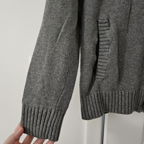 Apt. 9 Gray Zip-Up Jacket with Pockets, Size S - Picture 6 of 7